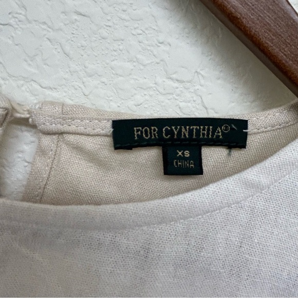 For Cynthia Linen Blend Sleeveless Midi Dress - Size XS - Picture 7 of 7